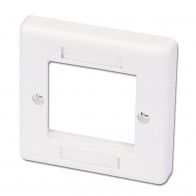 AV Priedas - LINDY Sieninė Rėmelio Plokštė 2 Moduliai, 86x86mm, Balta