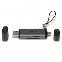 USB Atminties Kortelių Skaitytuvas - USB 3.2 Type C & A SD/Micro SD Kortelių Skaitytuvas 5Gbps