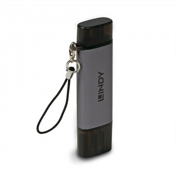 USB Atminties Kortelių Skaitytuvas - USB 3.2 Type C & A SD/Micro SD Kortelių Skaitytuvas 5Gbps