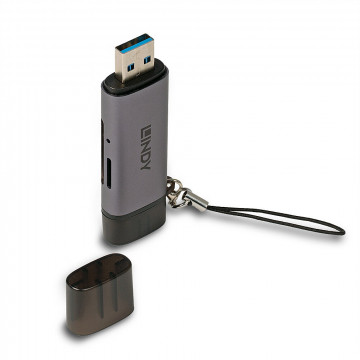 USB Atminties Kortelių Skaitytuvas - USB 3.2 Type C & A SD/Micro SD Kortelių Skaitytuvas 5Gbps