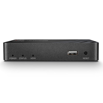 KVM Išplėtiklis - HDMI 4K30, USB HID, IR per IP Tinklą, 150m, HDCP 1.4