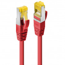 Tinklo Kabelis - LINDY RJ45 S/FTP LSZH Tinklo Kabelis, Cat.6A Jungtis, Cat.7 Raw, 10 m, Raudonas