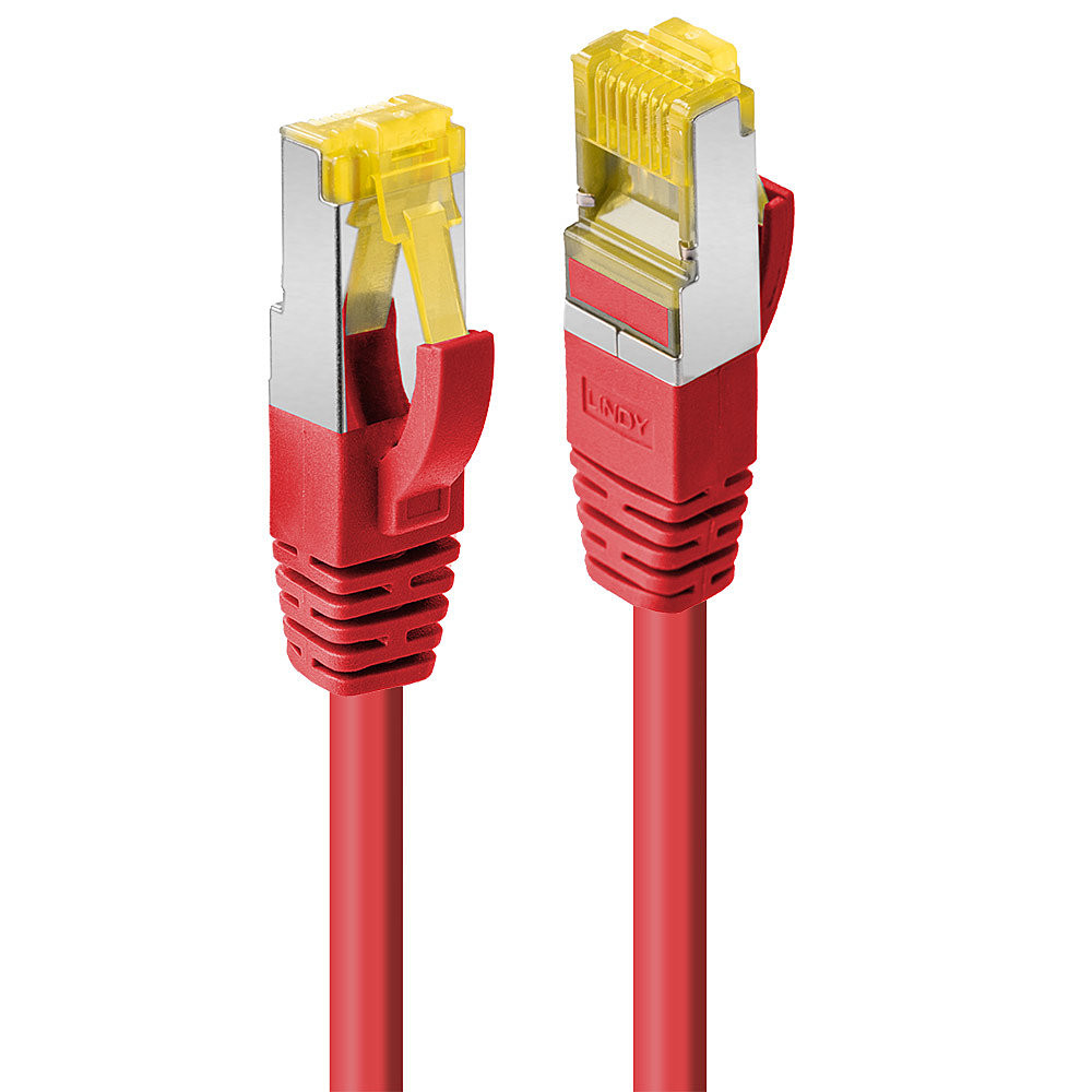 Tinklo Kabelis - LINDY RJ45 S/FTP LSZH Tinklo Kabelis, Cat.6A Jungtis, Cat.7 Raw, 10 m, Raudonas