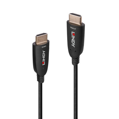 HDMI Laidas - LINDY Šviesolaidinis Hibridinis HDMI 8K60 Laidas, 48Gbps, 70 m, Juodas