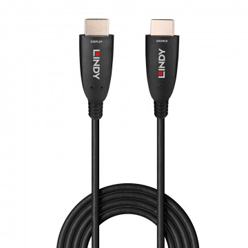 HDMI Laidas - LINDY Šviesolaidinis Hibridinis HDMI 8K60 Laidas, 48Gbps, 70 m, Juodas