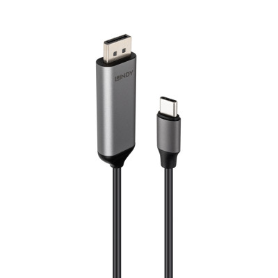 Kabelis - Lindy 2m USB Type C į DisplayPort 8K60Hz 32.4Gbps