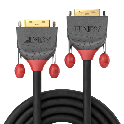 Vaizdo kabelis - Lindy 10m DVI-D SLD Male to Male 1920x1200 60Hz Juodas