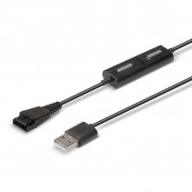 Adapter - Lindy USB Tipo A į Jabra QD Ausinių Adapteris su Garso Reguliavimu