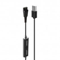 Adapter - Lindy USB Tipo A į Jabra QD Ausinių Adapteris su Garso Reguliavimu