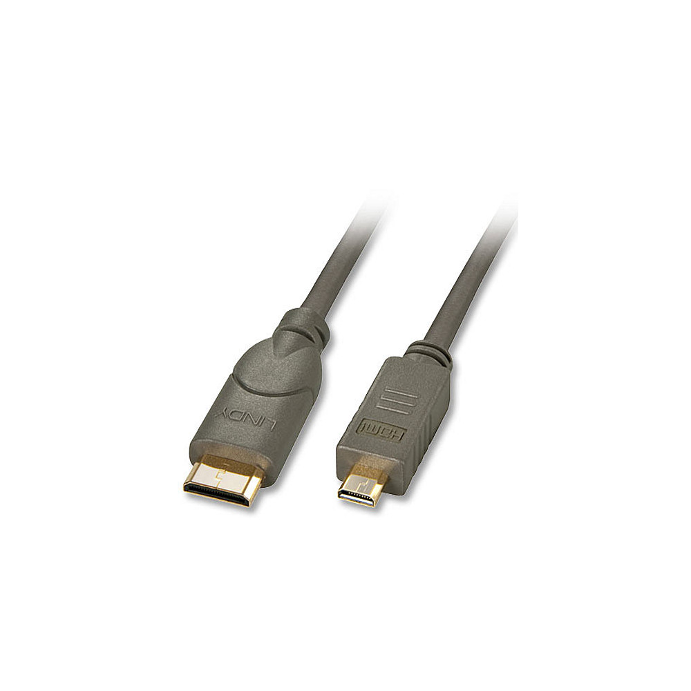 HDMI kabelis - Lindy Mini į Micro HDMI Type C/D 1.5m 1080p 10.2 Gbps