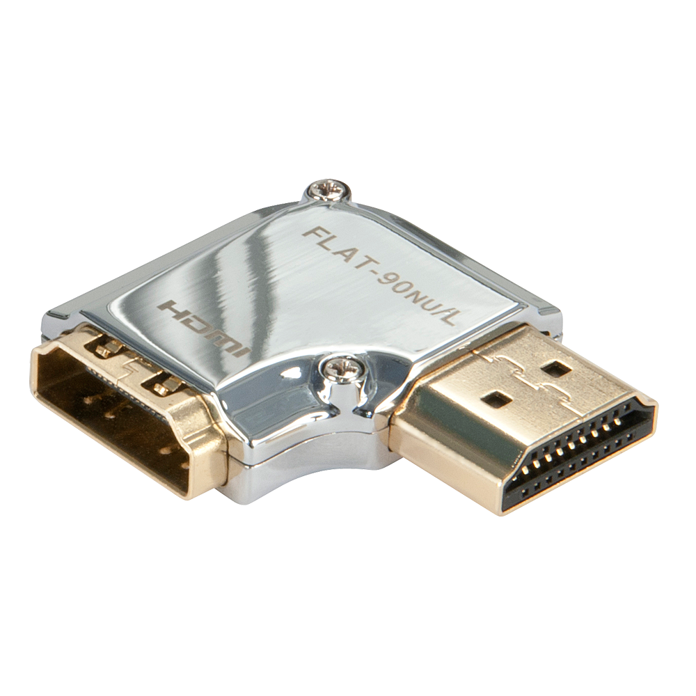 Adapter - Lindy CROMO HDMI M į F 90 laipsnių dešinės pusės kampas auksu padengtas