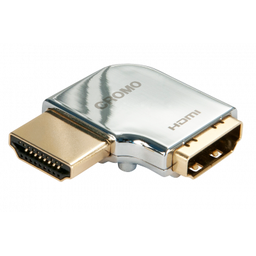 Adapter - Lindy CROMO HDMI M į F 90 laipsnių dešinės pusės kampas auksu padengtas