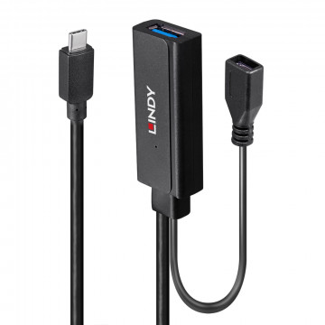 USB prailginimo laidas - Lindy 5m USB 3.2 C/A aktyvus prailginimas 5Gbps