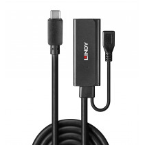 USB prailginimo laidas - Lindy 5m USB 3.2 C/A aktyvus prailginimas 5Gbps