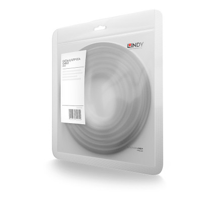Tinklo kabelis - Lindy 1m Cat.5e U/UTP 100MHz RJ45 M Pilkas