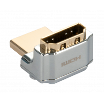 Adapteris - Lindy CROMO HDMI M į HDMI F 90 laipsnių dešinys kampas auksu padengtas
