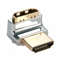 Adapteris - Lindy CROMO HDMI M į HDMI F 90 laipsnių dešinys kampas auksu padengtas
