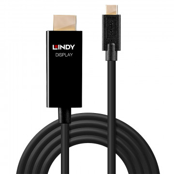 Adapteris - USB Type C į HDMI 4K60 18Gbps Auksu Padengti Jungtys