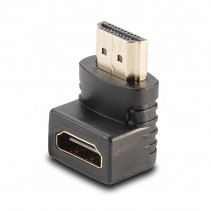 Adapteris - HDMI M/F 90° Dešinys Kampas 4K UHD 60Hz 18Gb/s