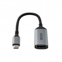 Adapteris - Lindy USB Type C į HDMI 8K60 konverteris, 8K@60Hz, kompaktiškas