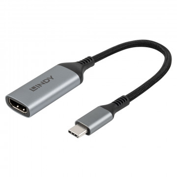 Adapteris - Lindy USB Type C į HDMI 8K60 konverteris, 8K@60Hz, kompaktiškas