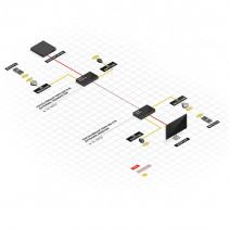 AV Išplėtiklis - Lindy 70m Cat.6 HDMI 4K60 HDBaseT Išplėtiklis su PoC