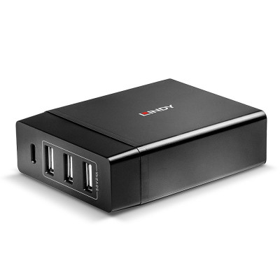 Įkroviklis - Lindy 4 Port USB Type C & A Smart Charger 72W Power Delivery