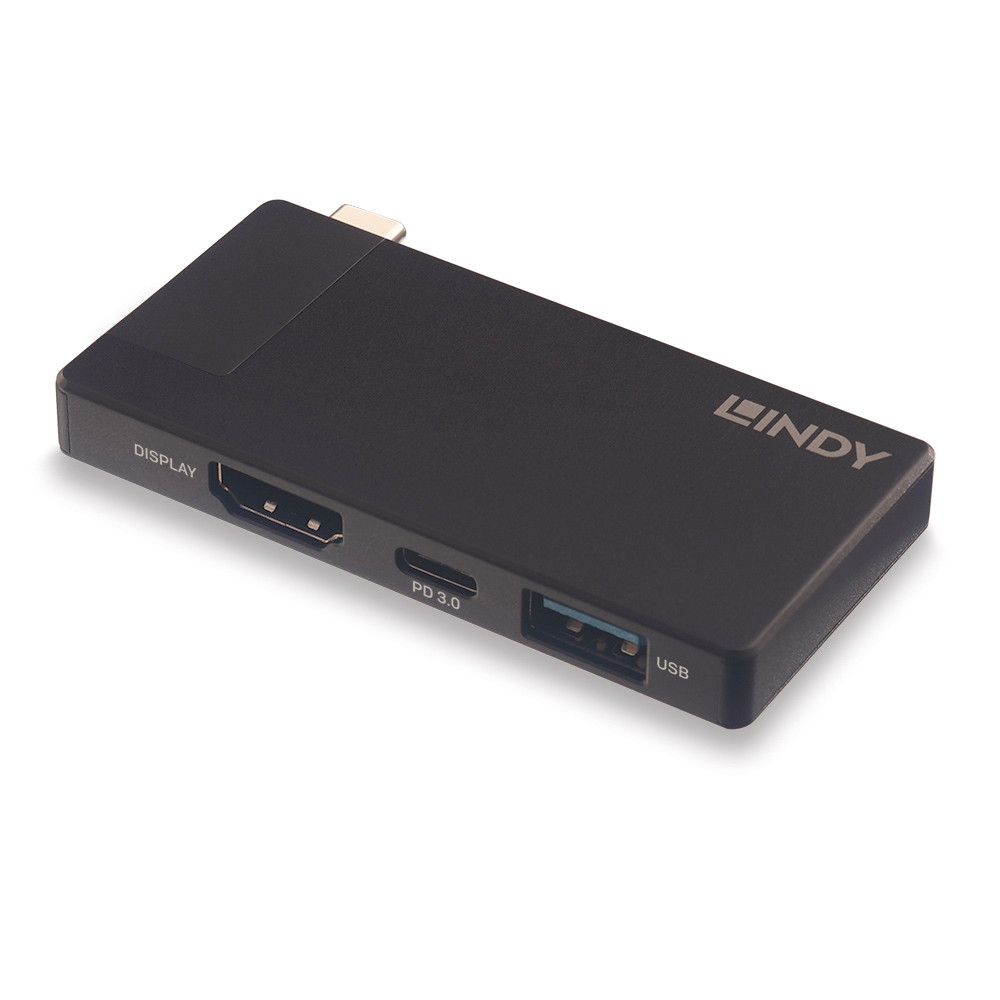 USB-C dokų stotis - Lindy DST-Micro 4K HDMI, 100W PD, USB 3.2 Gen 1