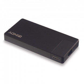 USB-C dokų stotis - Lindy DST-Micro 4K HDMI, 100W PD, USB 3.2 Gen 1