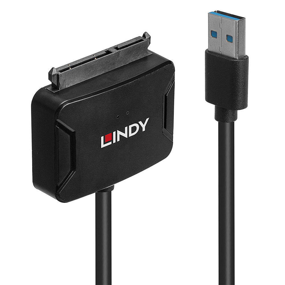 Adapteris - Lindy USB 3.0 į SATA konverteris su maitinimo šaltiniu, 5Gbps