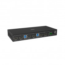 KVM Jungiklis - LINDY Dvigubas HDMI 4K60 USB 3.0 KVM Jungiklis su Nuotoliniu Valdymu