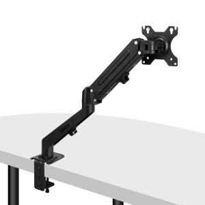 Monitorių Laikiklis - LINDY Viengubas Stalo Laikiklis Monitoriui, Ekranų Laikiklis 17-27", 9kg, Juodas