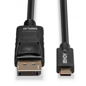 Adapteris - USB Type C į DP 4K60 5m 3840x2160 60Hz Auksu Padengtas
