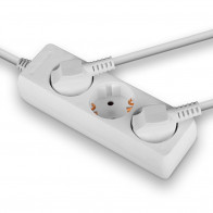 Prailgintuvas - LINDY 3 Lizdų Schuko Prailgintuvas, 3500W, 250VAC, 1.4 m, Baltas