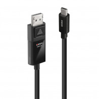 Adapterio Kabelis - LINDY USB Type C į DP 8K60 Adapterio Kabelis, 7680x4320, 32.4Gbps, 3 m, Juodas