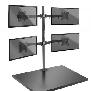 Monitorių Laikiklis - LINDY Quad Display Bracket 4x17''-28'', Maks. 7kg, Juodas