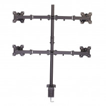 Monitorių Laikiklis - LINDY Quad Display Bracket 4x17''-28'', Maks. 7kg, Juodas