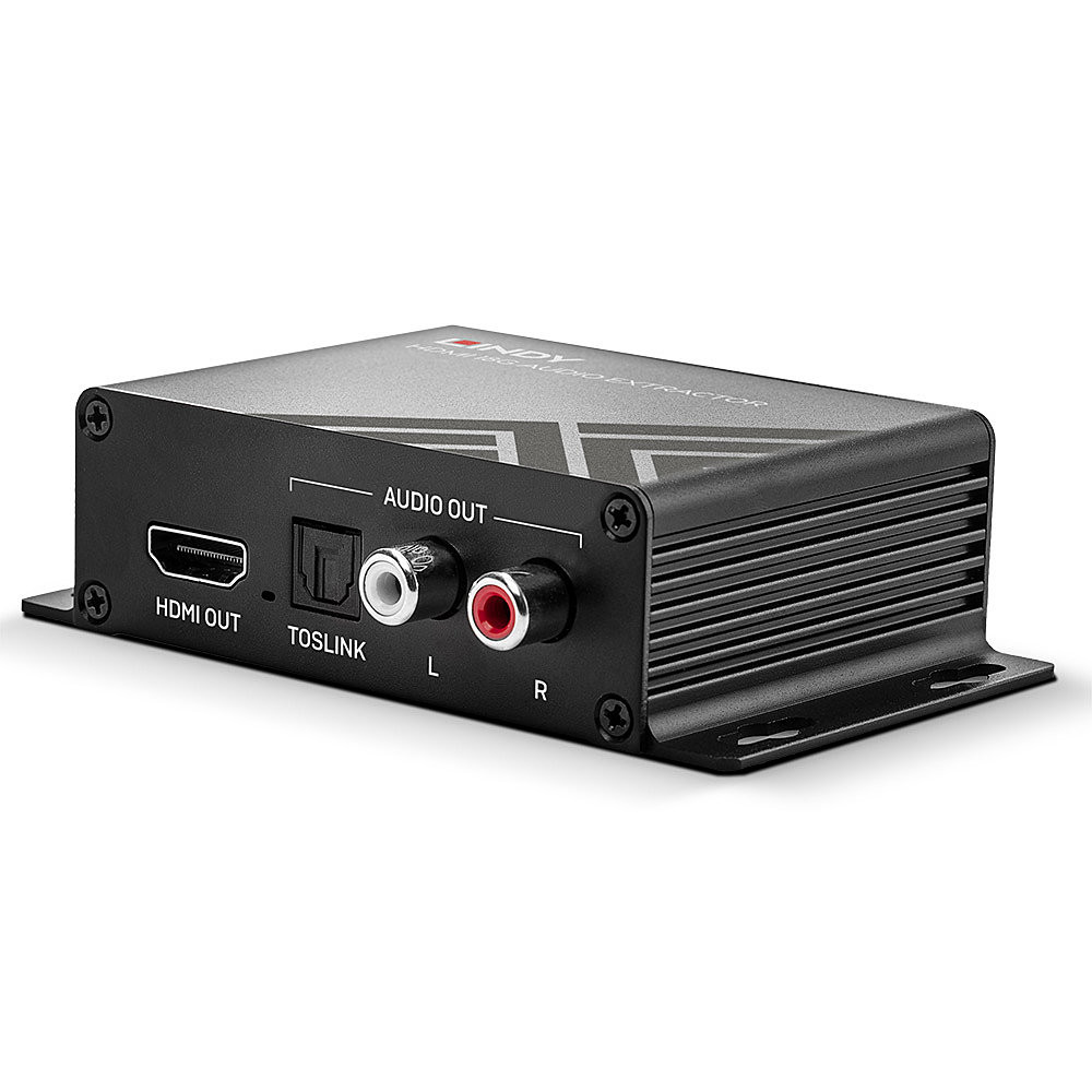 Garso Ištraukiklis - LINDY HDMI 4K60 Garso Ištraukiklis 18Gbps HDCP 2.2 Metalinis Korpusas