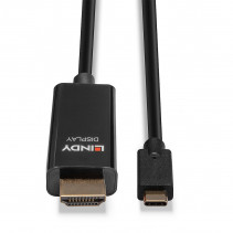 USB Adapteris - LINDY USB Type C į HDMI  4K60 Adapteris, 18Gbps, 10 m, Juodas