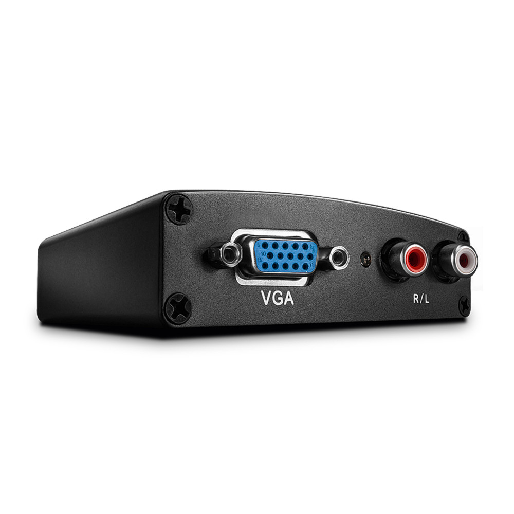 Adapteris - LINDY VGA ir Audio į HDMI Keitiklis, Juodas