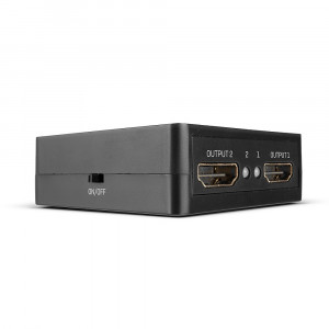 HDMI Skirstytuvas - LINDY 2 Prievadų HDMI 18G Skirstytuvas, 3840x2160@60Hz, Juodas