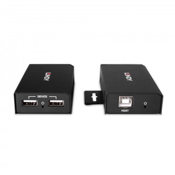 USB Prailgintuvas - 100m 2 Port USB 2.0 Cat. 6 Prailgintuvas 480Mbps