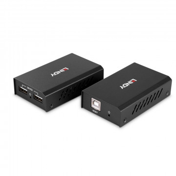 USB Prailgintuvas - 100m 2 Port USB 2.0 Cat. 6 Prailgintuvas 480Mbps