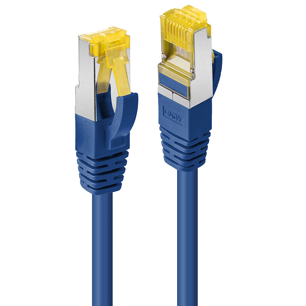 Tinklo Kabelis - LINDY RJ45 S/FTP LSZH Tinklo Kabelis, Cat.6A Jungtis, Cat.7 Raw, M/M, 0.5 m, Mėlynas