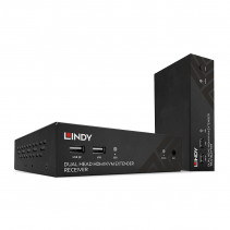 KVM Ilgintuvas - LINDY HDBaseT Cat.6 Dvigubas HDMI, USB, IR ir RS-232 KVM Ilgintuvas 100 m 1920x1080@60Hz