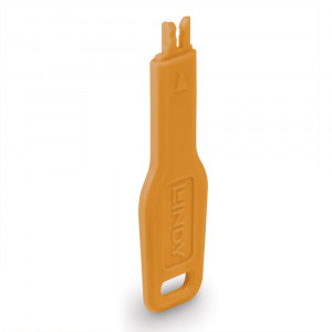 Tinklo Priedas - LINDY RJ45 Prievado Blokavimo Raktas 20x74,55x5,9 mm ABS Oranžinis