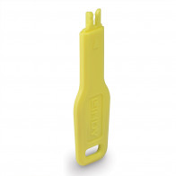 Tinklo Priedas - LINDY RJ45 Prievado Blokavimo Raktas 20x74,55x5,9mm ABS Geltonas