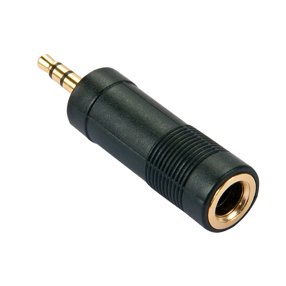 Adapteris - LINDY Stereo Adapteris 3.5mm į 6.3mm, Juodas
