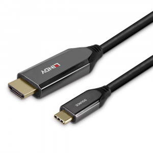 Adapteris - USB Type C į HDMI 8K60 1m Laidas 48Gbps Auksu Padengtas