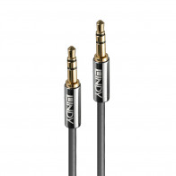 Audio Laidas - Cromo Line 1m 3.5mm M/M, Žalvariniai Jungtys, Auksu Padengtos
